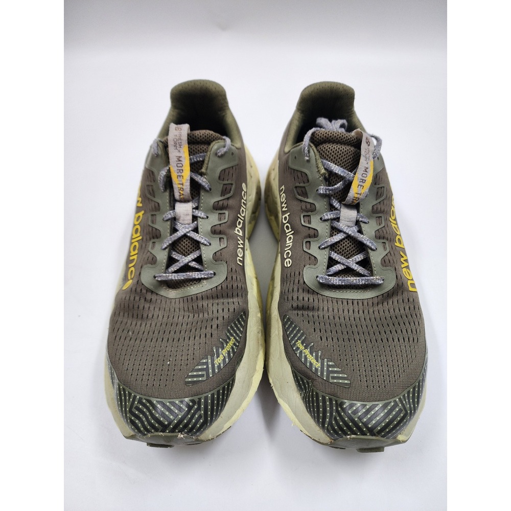 New Balance Fresh Foam More Trail v2 Olive Green Tan Vibram Sneakers